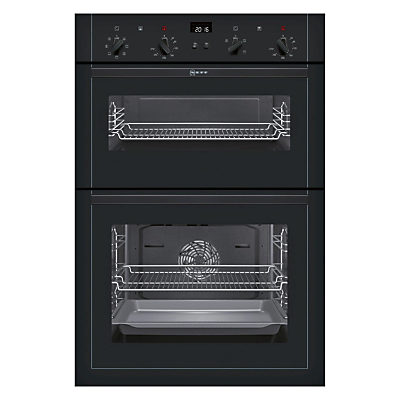 Neff U14M42S5GB Built-In Double Electric Oven, Black